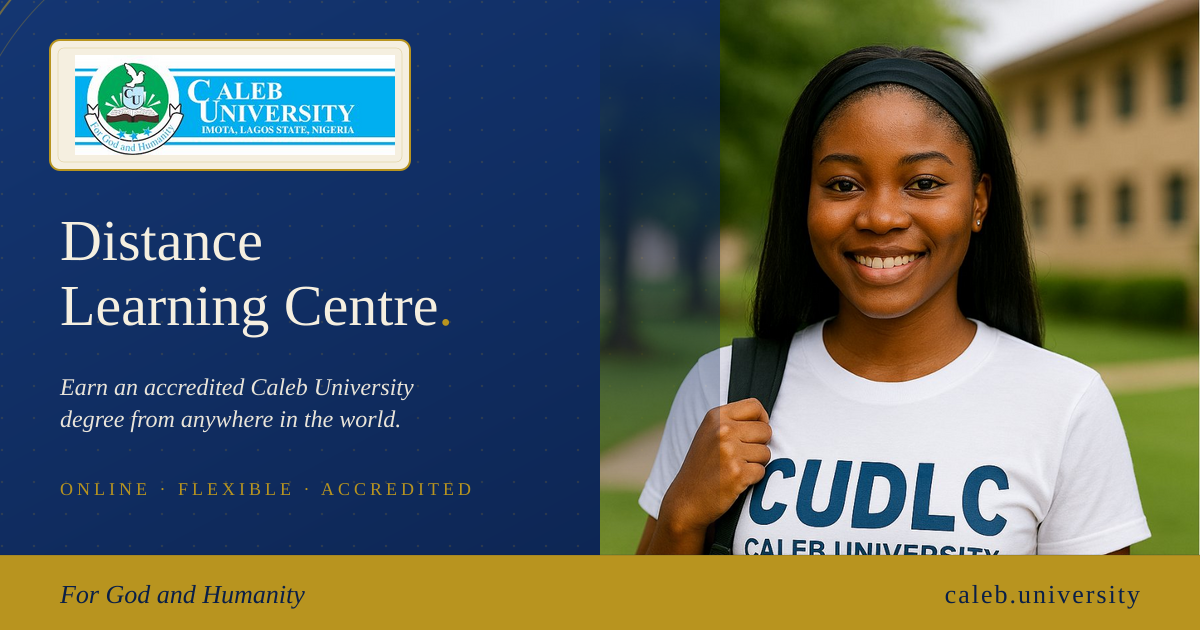 Built for working life — Caleb University